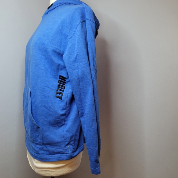 Hurley Men's Small H2O-Dri Modern Pullover Hoody Signal Blue Grey Lined Soft - Picture 2 of 14